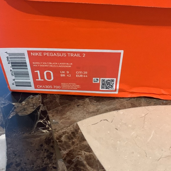 Men’s New  Nike Pegasus Trail 2 size 10 - Picture 2 of 5